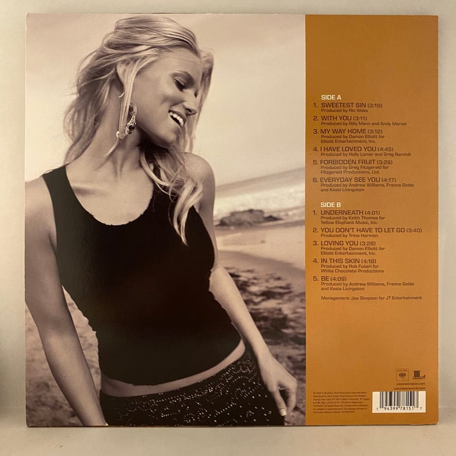 Jessica Simpson – In This Skin LP USED NM/NM Blue Vinyl - NO 7" - Image 2