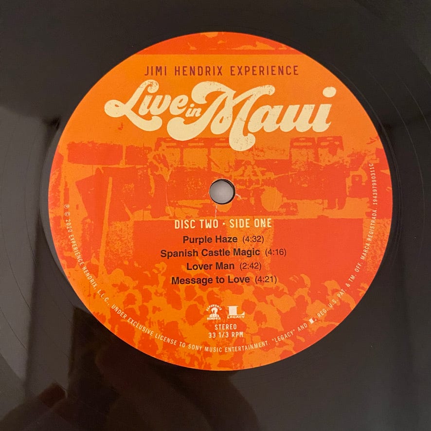Jimi Hendrix Experience – Live In Maui 3LP USED NM/VG++ NO BLU-RAY - Image 9