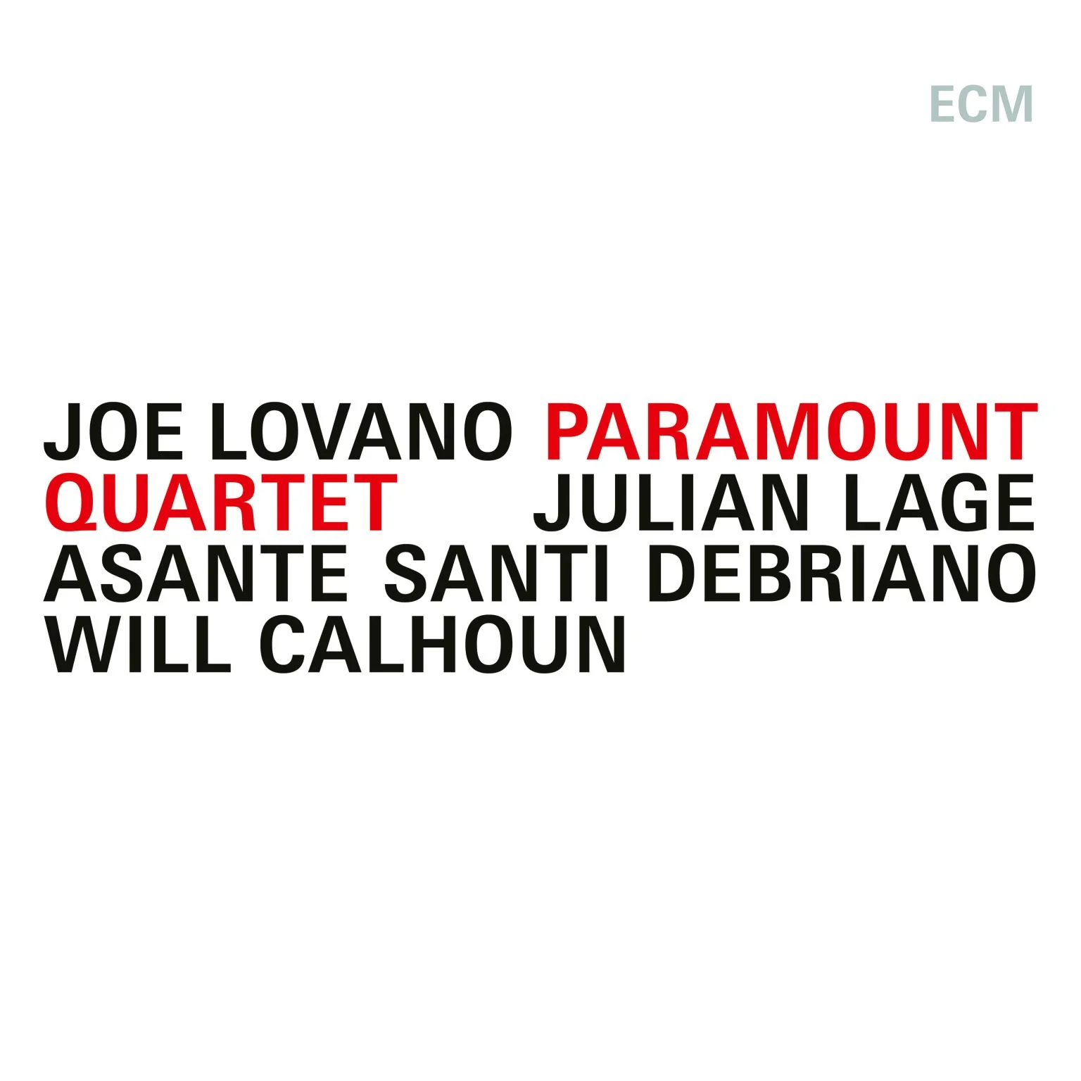 Joe Lovano - Paramount Quartet LP NEW