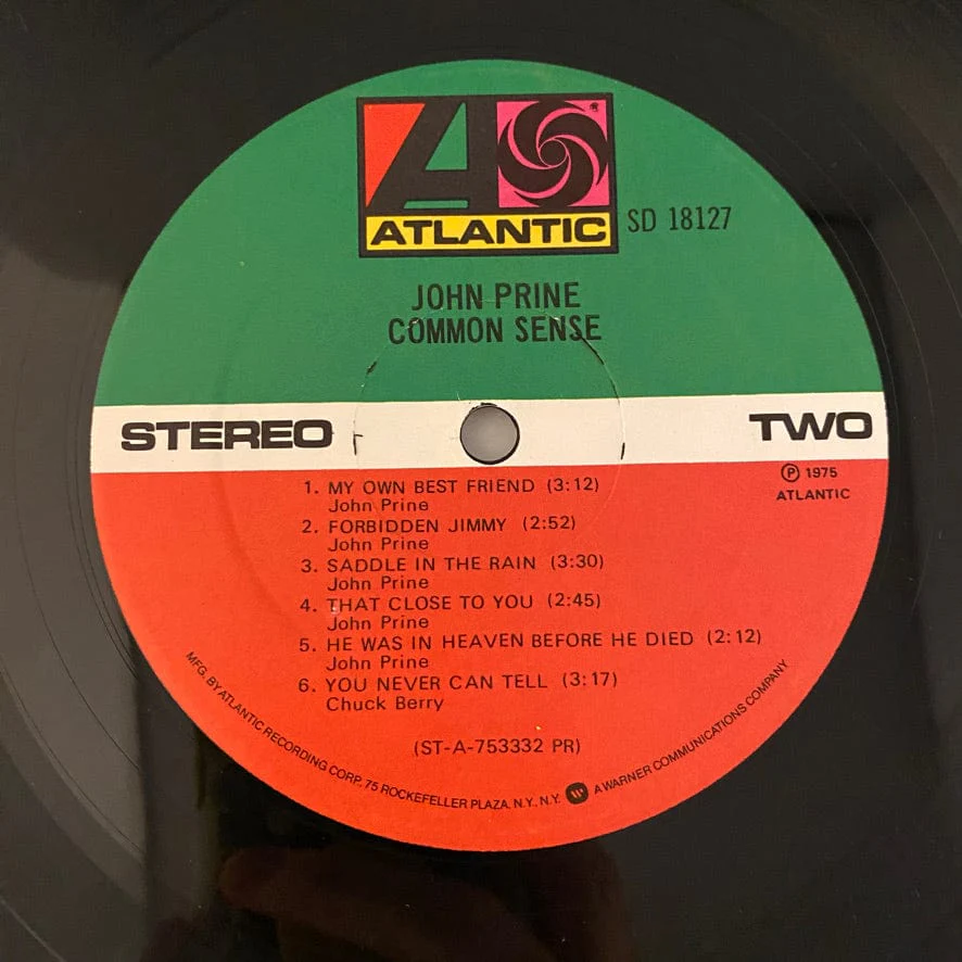 John Prine – Common Sense LP USED VG+/VG - Image 5