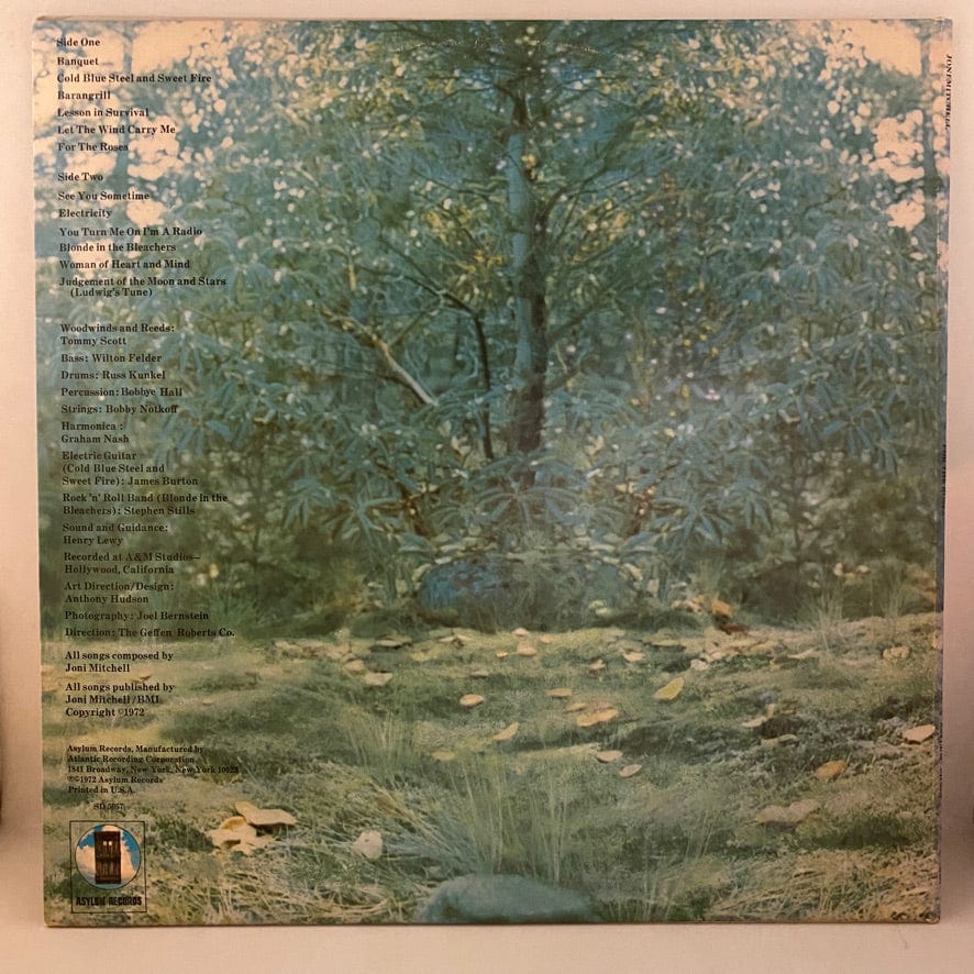 Joni Mitchell – For The Roses LP USED VG++/VG+ 1972 Pressing - Image 2