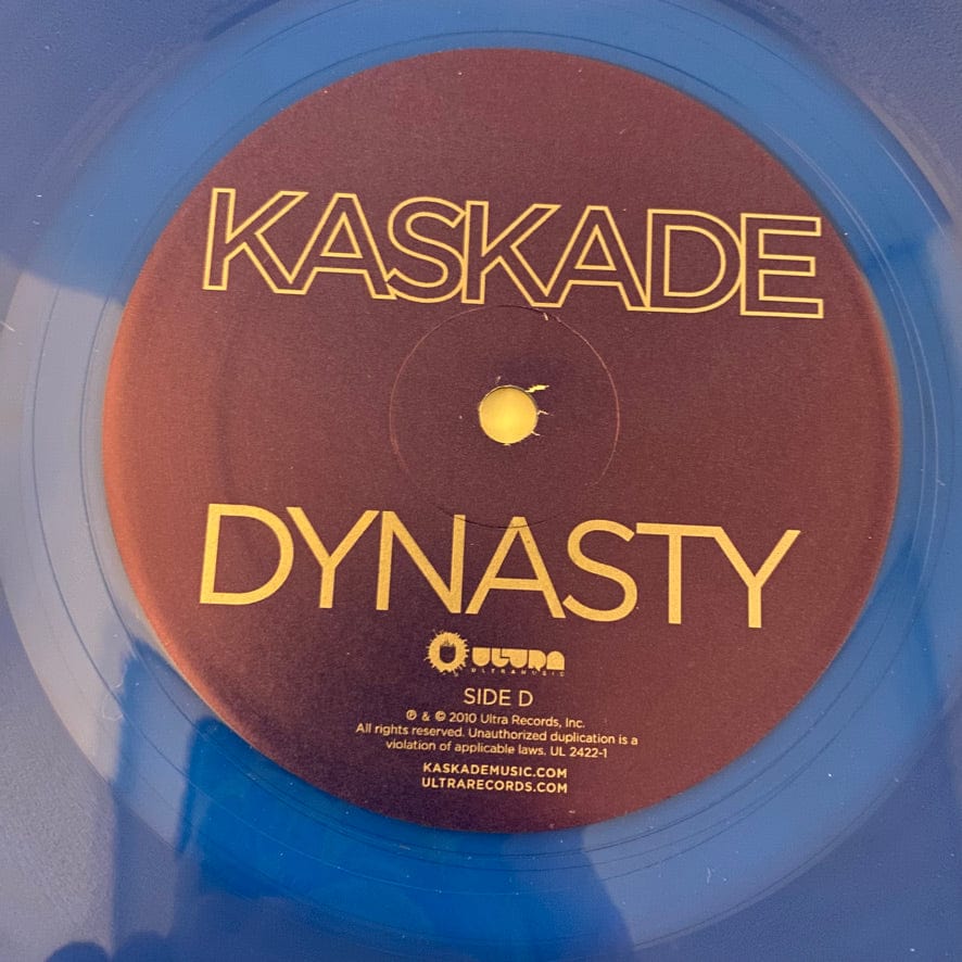 Kaskade – Dynasty 2LP USED NM/VG+ Gold & Blue Vinyl - Image 10