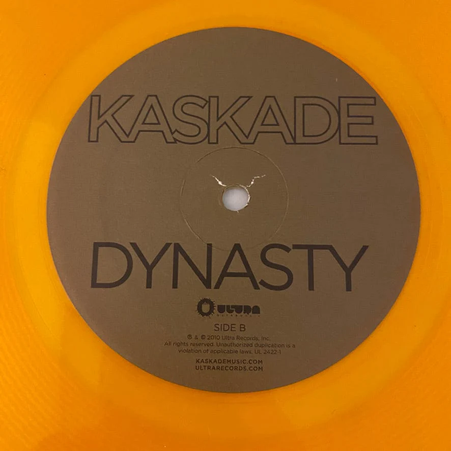 Kaskade – Dynasty 2LP USED NM/VG+ Gold & Blue Vinyl - Image 8