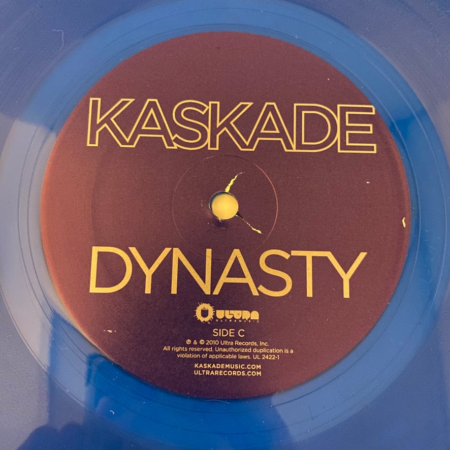 Kaskade – Dynasty 2LP USED NM/VG+ Gold & Blue Vinyl - Image 9