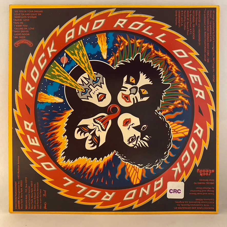 Kiss – Rock And Roll Over LP USED VG++/VG+ 1976 CRC Club Edition - Image 2