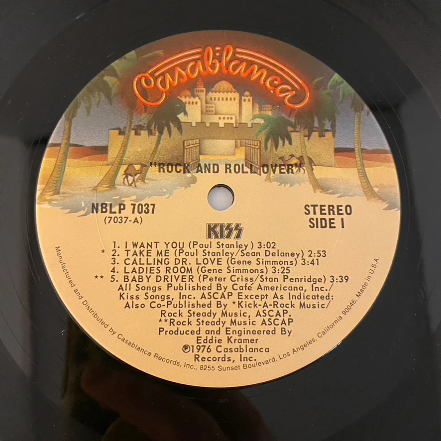 Kiss – Rock And Roll Over LP USED VG++/VG+ 1976 CRC Club Edition - Image 3