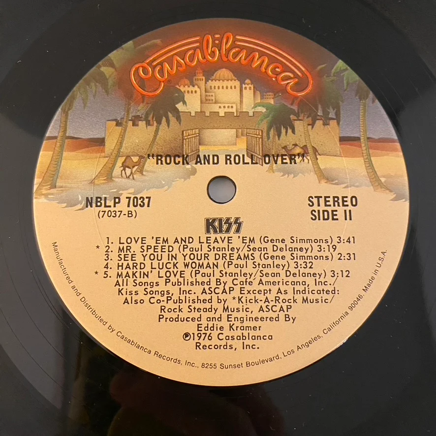 Kiss – Rock And Roll Over LP USED VG++/VG+ 1976 CRC Club Edition - Image 4