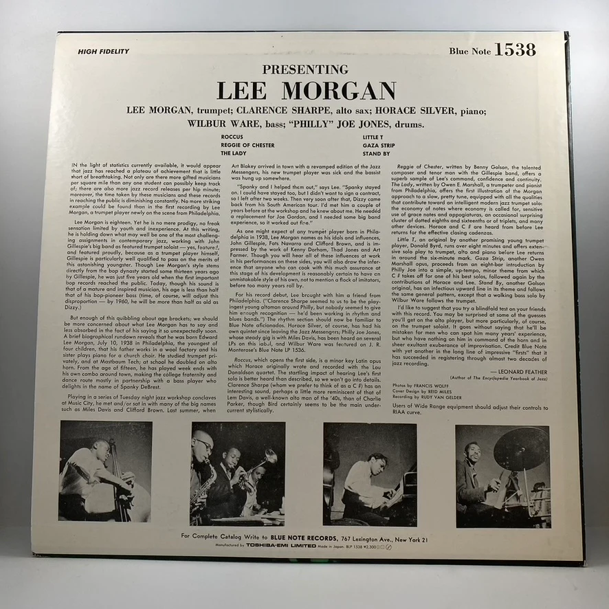 Lee Morgan – Indeed! LP USED Vinyl VG+/VG+ - Image 2