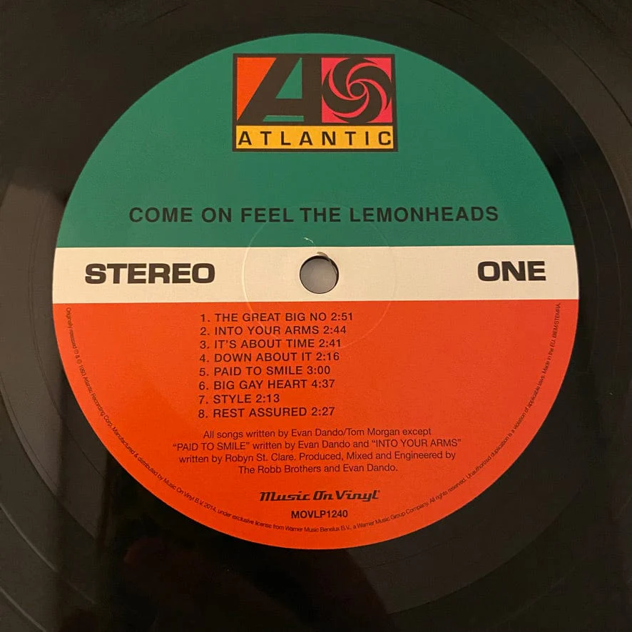 Lemonheads – Come On Feel The Lemonheads LP USED NM/VG++ 2014 180 Gram Pressing - Image 3