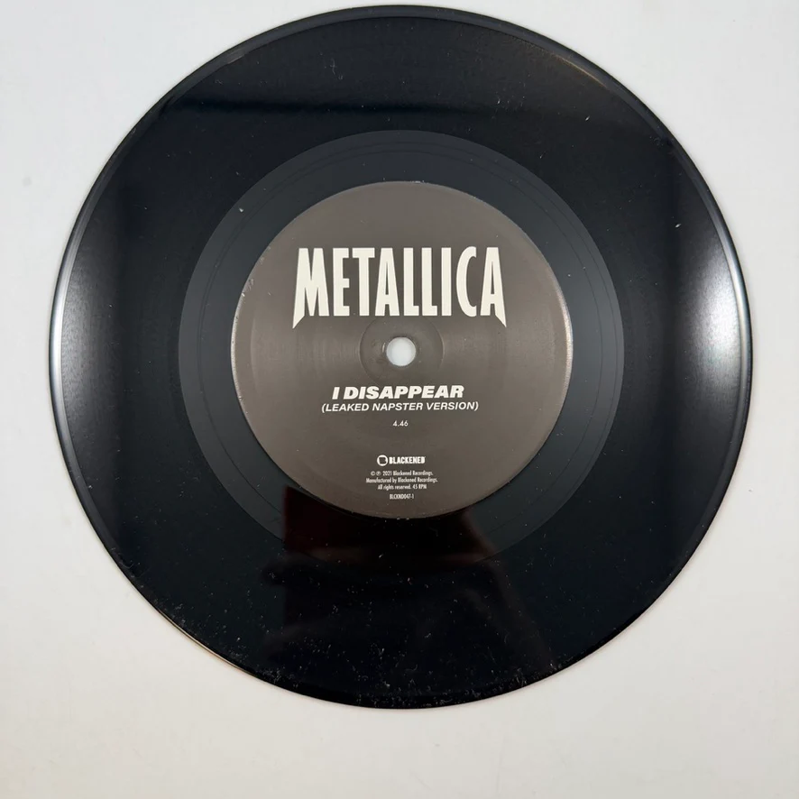 Metallica – Disappear (Leaked And Live) 7" USED Vinyl NM/NM - Image 4