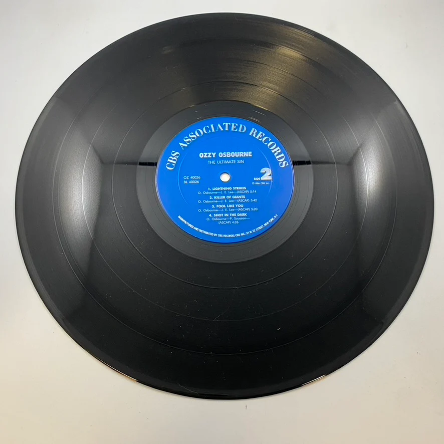 Ozzy Osbourne – The Ultimate Sin LP USED Vinyl VG+/VG - Image 5