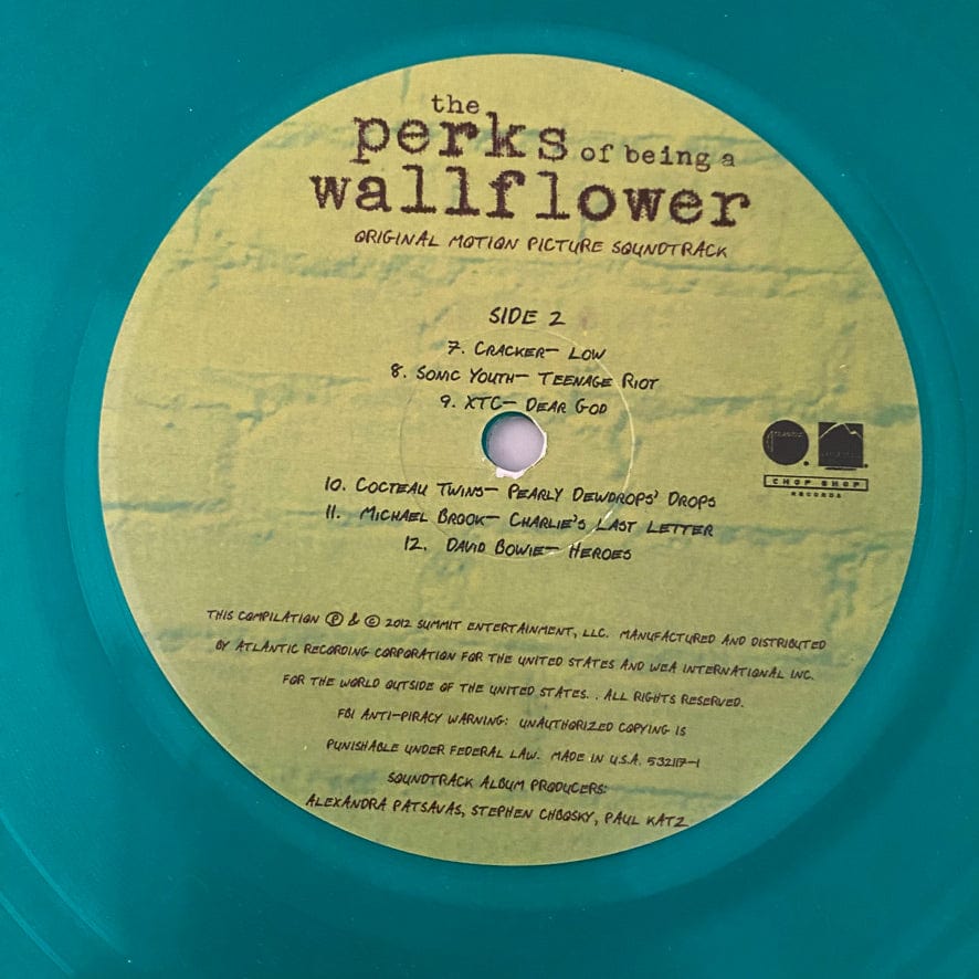 Perks Of Being A Wallflower LP USED VG++/VG+ Green Vinyl - Image 4