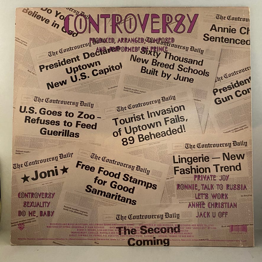 Prince – Controversy LP USED VG++/VG+ - Image 2