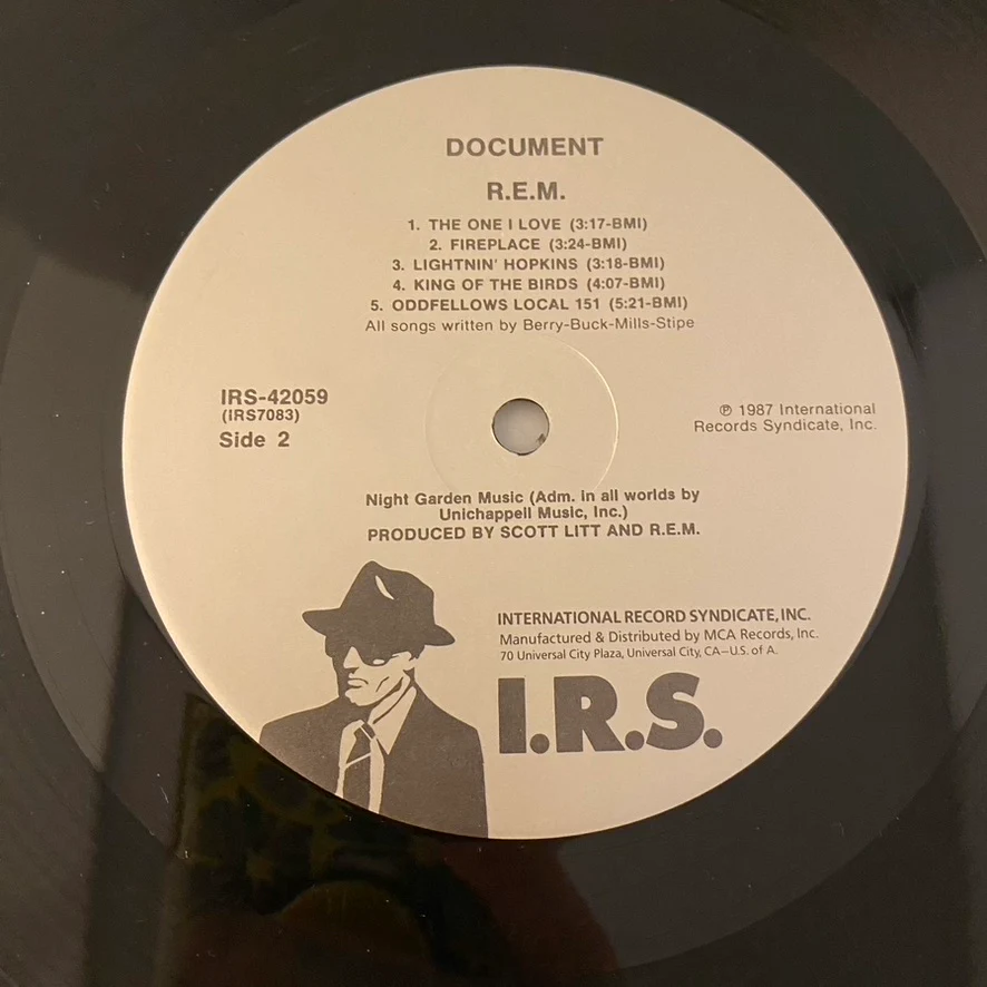 R.E.M. – Document LP USED VG++/VG+ 1987 US Pressing - Image 4