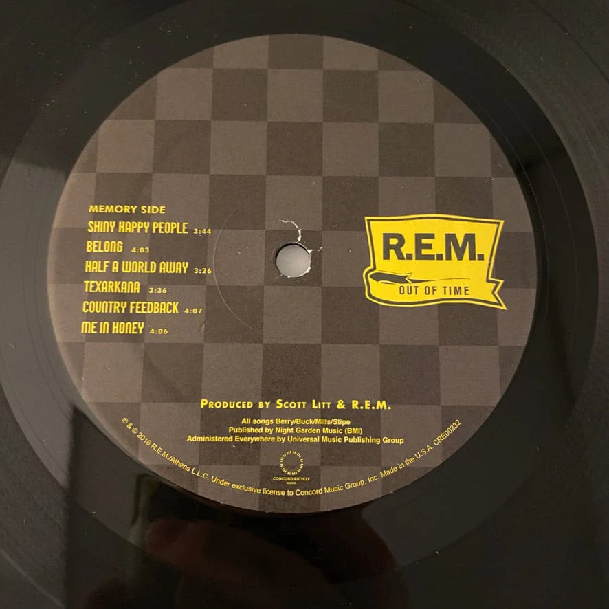 R.E.M. – Out Of Time LP USED NM/VG++ 2016 Pressing - Image 4