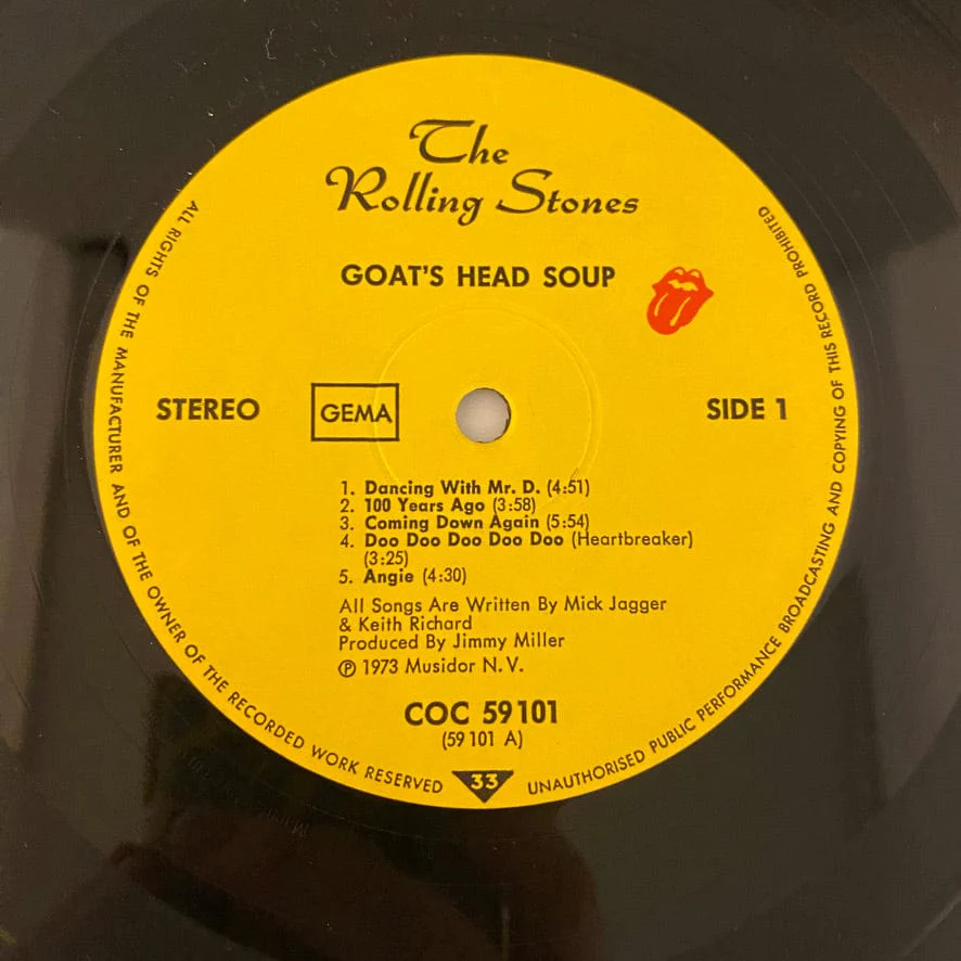 Rolling Stones – Goat’s Head Soup LP USED VG++/VG German Pressing - Image 5