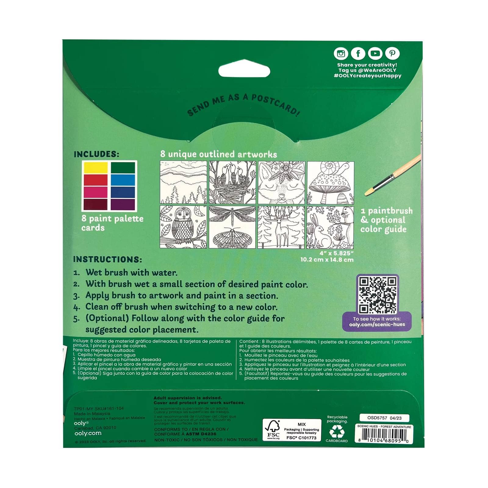 Scenic Hues D.I.Y. Watercolor Kit Forest Adventure - Image 2