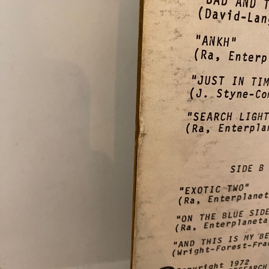 Sun Ra And His Arkestra – Bad And Beautiful LP USED VG++/VG 1972 El Saturn Records Pressing - Image 3