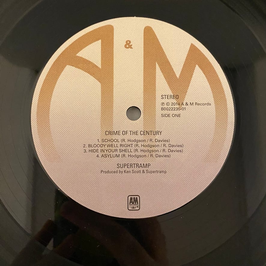 Supertramp – Crime Of The Century LP USED VG++/VG+ 2014 Pressing - Image 4