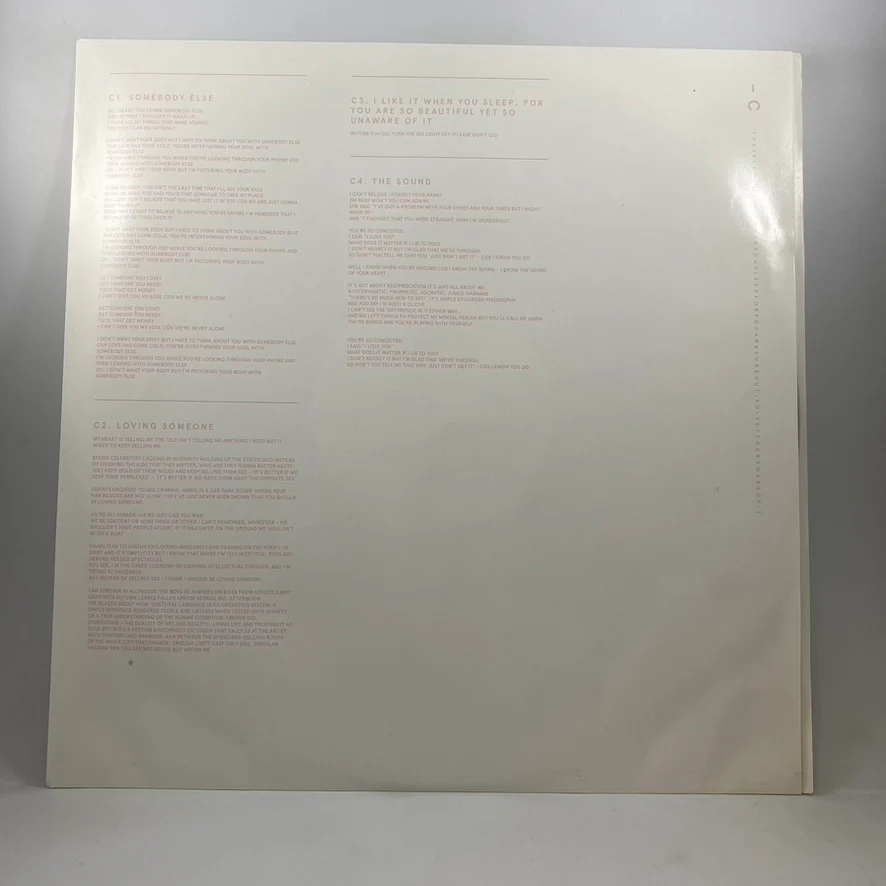 The 1975 – I Like It When You Sleep, For You Are So Beautiful Yet So Unaware Of It LP USED Vinyl VG+/VG+ Color Vinyl - Image 4