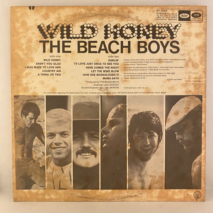 The Beach Boys – Wild Honey LP USED VG+/VG 1967 Pressing - Image 2