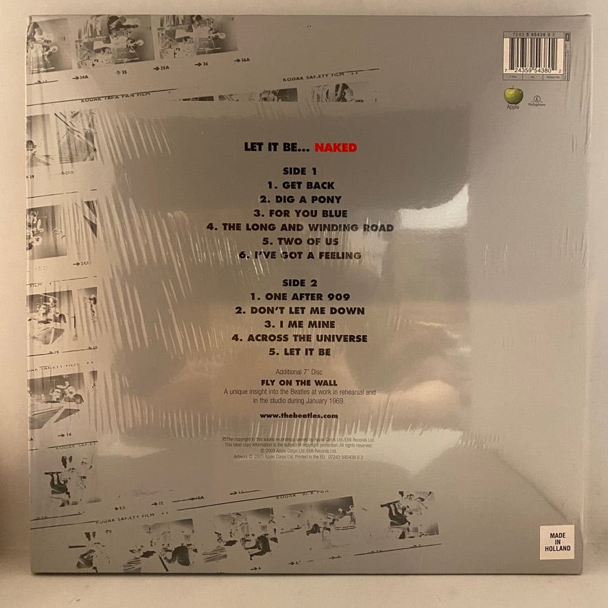 The Beatles – Let It Be... Naked LP USED NM/NM w/ 7" - Image 2