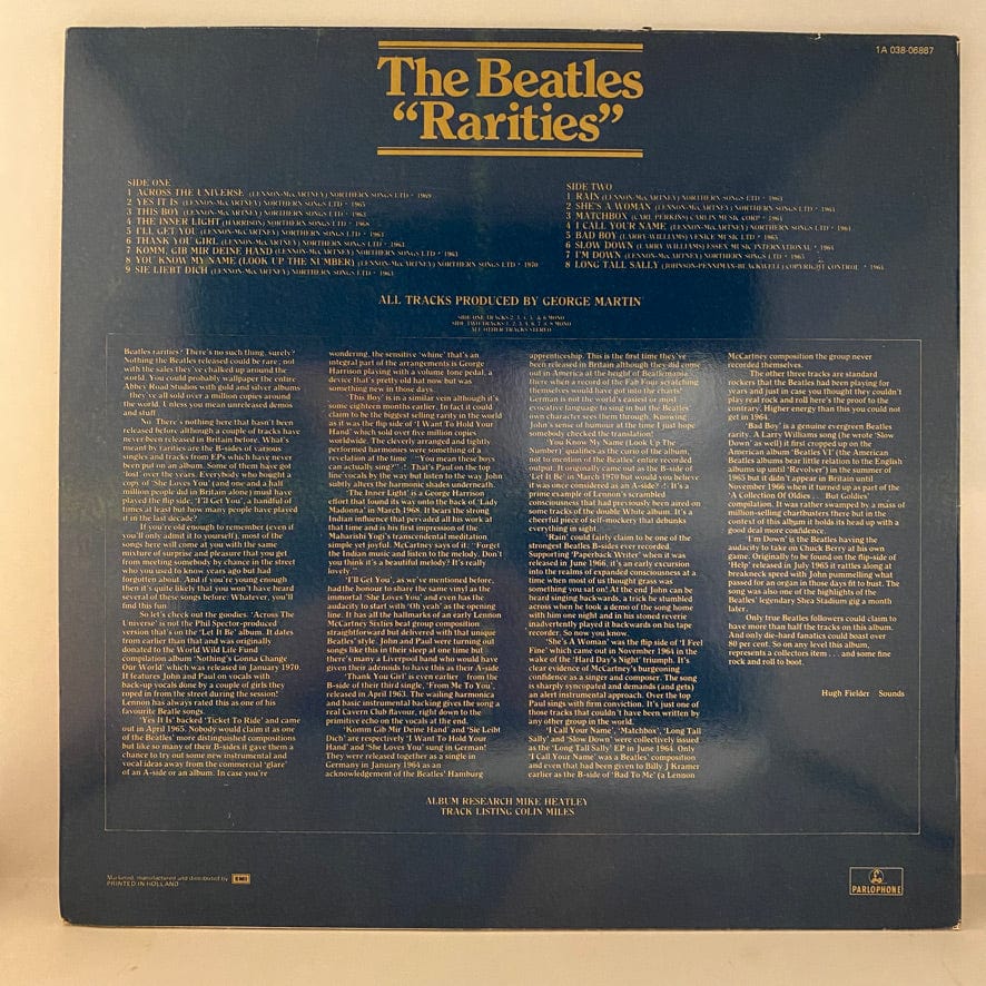 The Beatles – Rarities LP USED NM/VG+ 1979 Dutch Pressing - Image 2