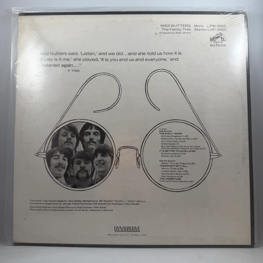 The Family Tree – Miss Butters LP NOS Vinyl Mint Still Sealed - Image 2