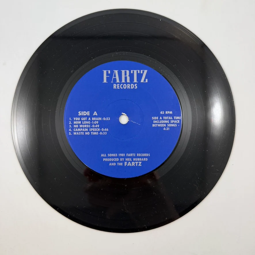 The Fartz – Because This Fuckin' World Stinks... 7" USED Vinyl VG++/VG+ - Image 4