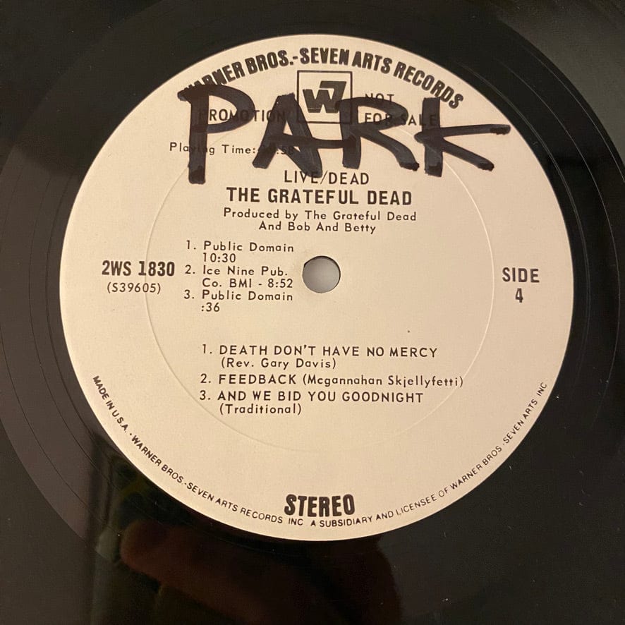 The Grateful Dead – Live/Dead 2LP USED VG+/G White Label Promo w/ Insert - Image 9