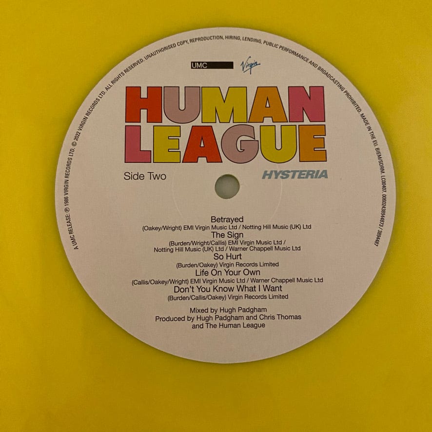 The Human League – The Virgin Years 5LP USED NM/NM Box Set Colored Vinyl - Image 14