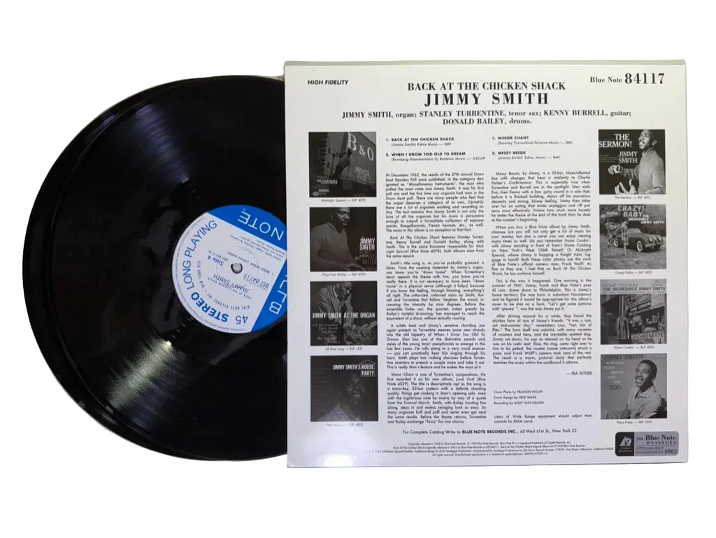 The Incredible Jimmy Smith – Back At The Chicken Shack LP USED Vinyl NM/VG+ Audiophile - Image 2