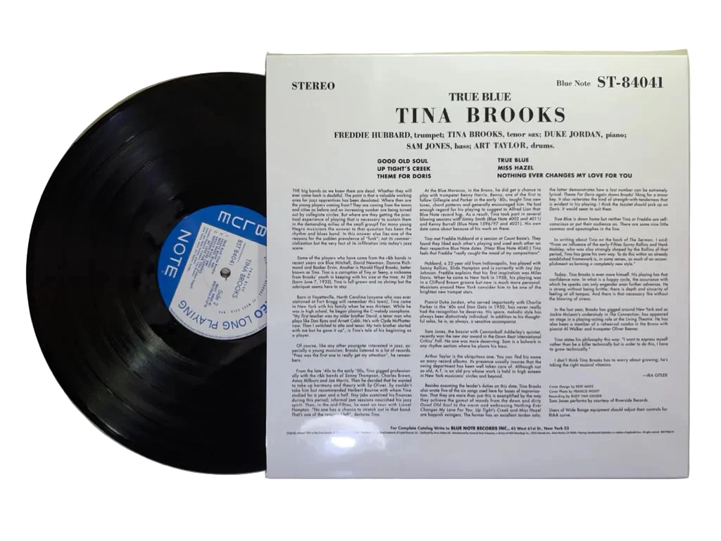 Tina Brooks – True Blue LP USED Vinyl NM/NM Audiophile - Image 2