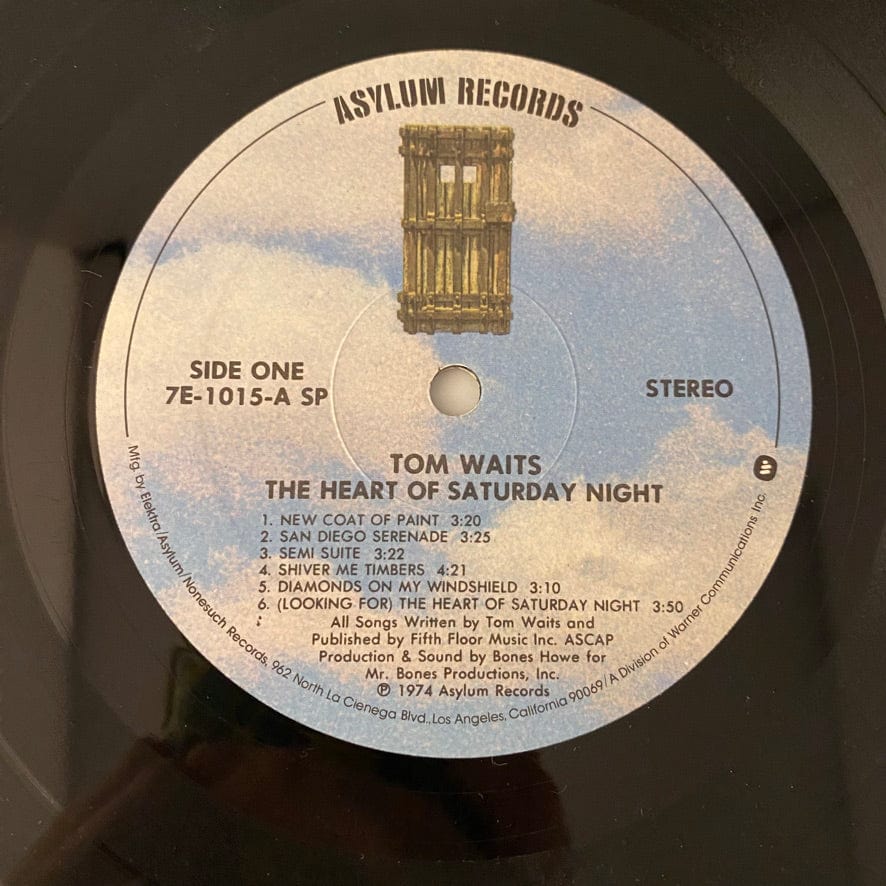 Tom Waits – The Heart Of Saturday Night LP USED VG++/VG+ - Image 3