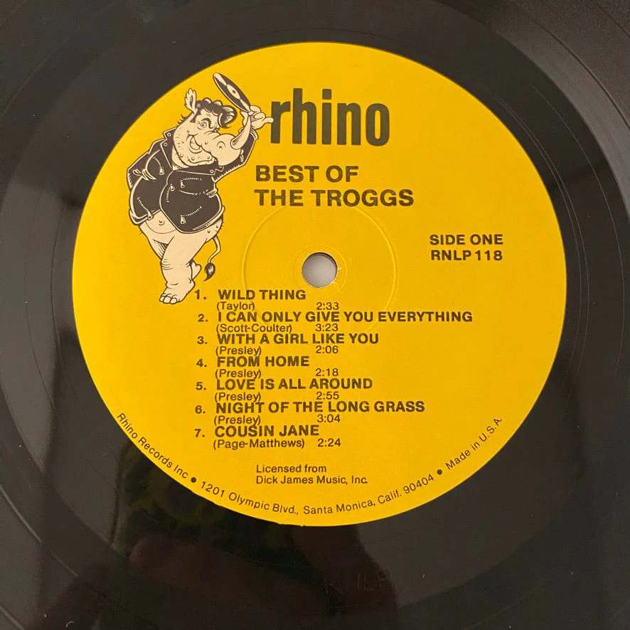 Troggs – Best Of The Troggs LP USED VG++/VG+ - Image 3