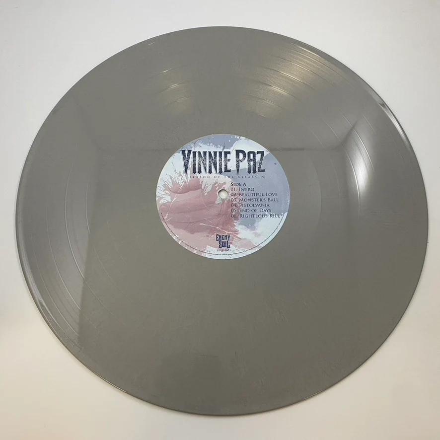 Vinnie Paz – Season Of The Assassin LP USED Vinyl VG+/ VG+ Blue and Gray Color Vinyl LTD Edition - Image 3
