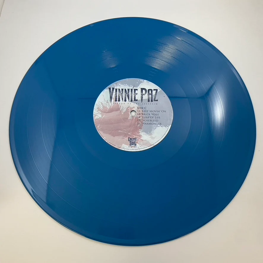 Vinnie Paz – Season Of The Assassin LP USED Vinyl VG+/ VG+ Blue and Gray Color Vinyl LTD Edition - Image 5
