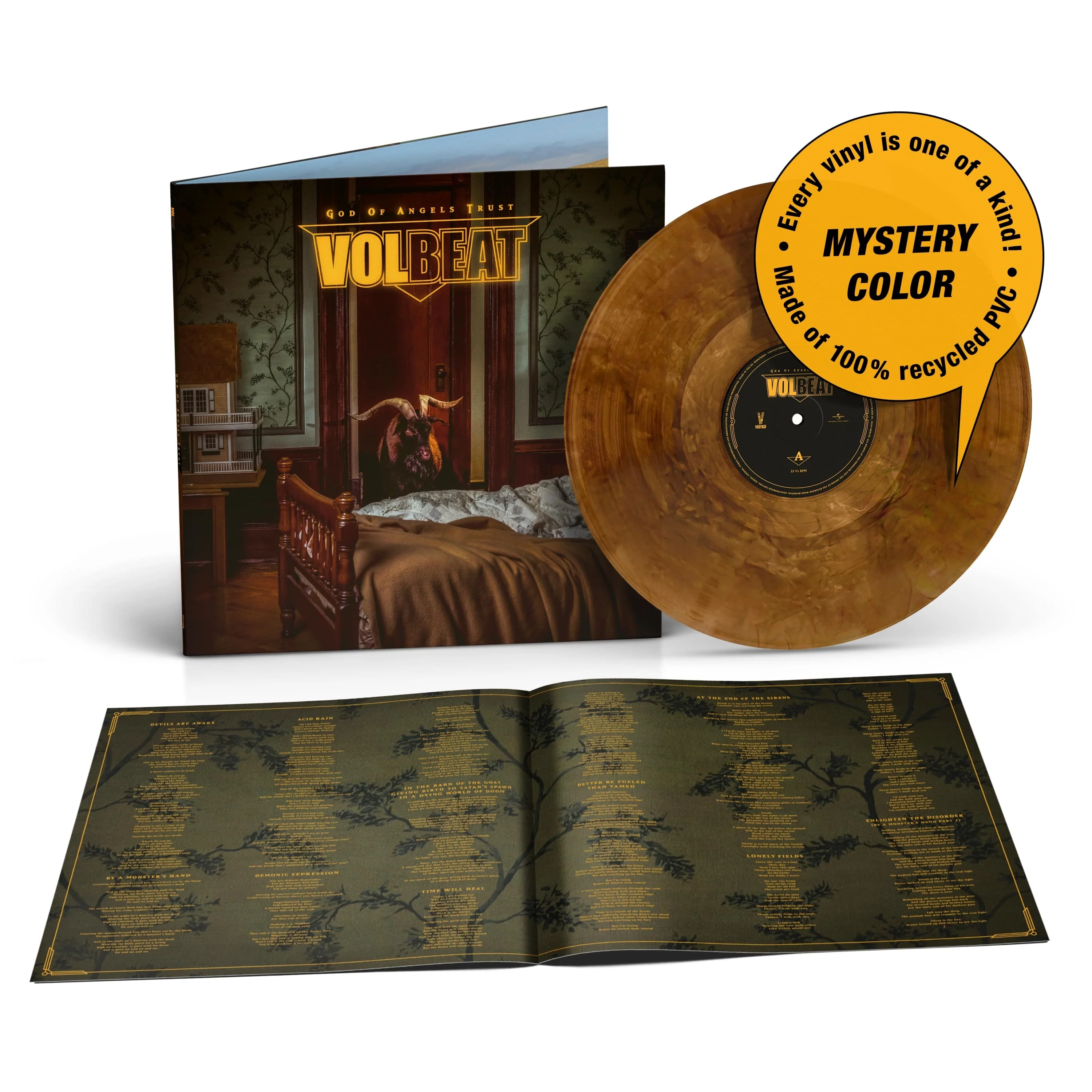 Volbeat - God Of Angels Trust LP NEW INDIE EXCLUSIVE