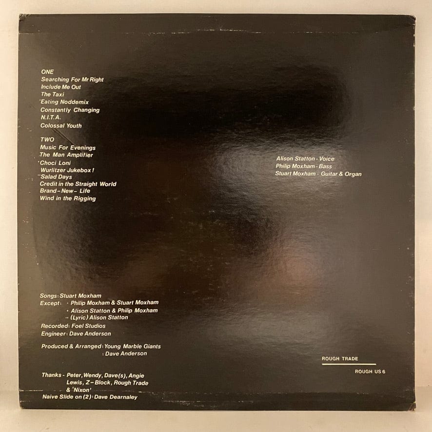 Young Marble Giants – Colossal Youth LP USED NM/VG+ 1980 US Pressing - Image 2